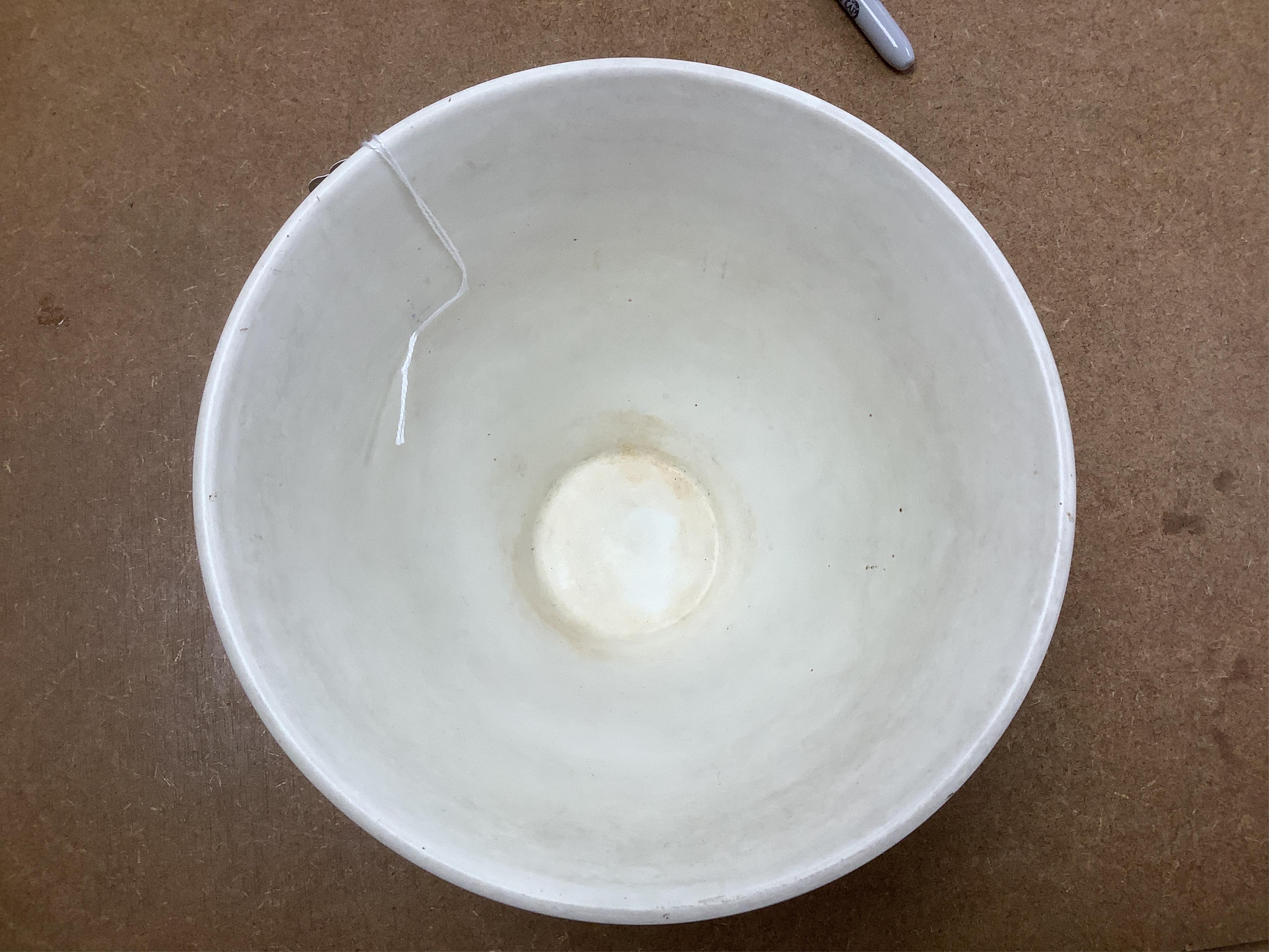 A Keith Murray for Wedgwood, a banded bowl, stamped to the base, 14cm high